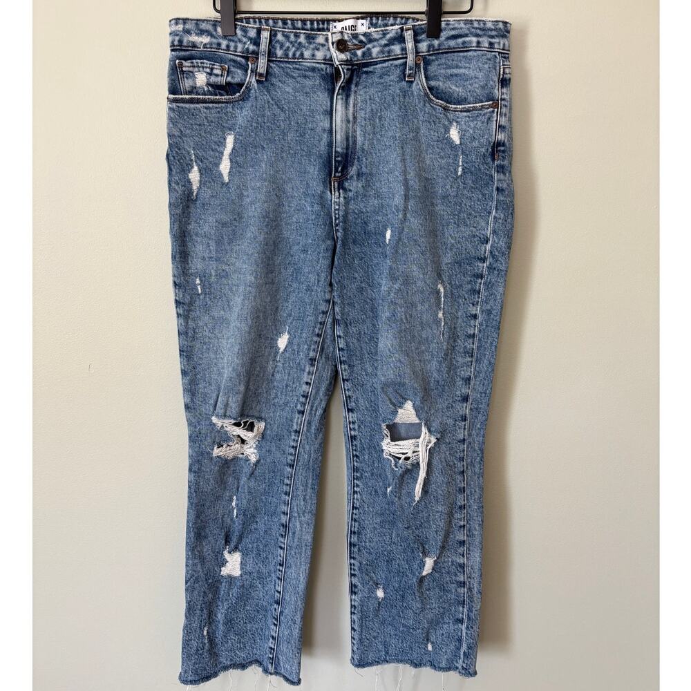 Paige Noella Distressed Ankle Jeans Size 30 Relaxed Straight